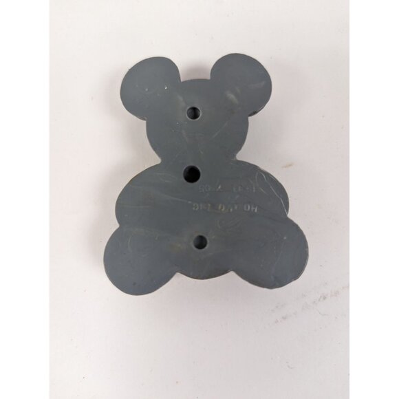 Homco 2 1/2" Teddy Bear Wall Plaques 3 Piece Blue & Gold Antiqued Finish #7505 - Picture 4 of 8